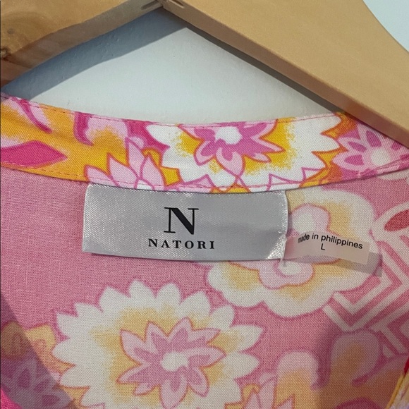 Natori Pink Floral Robe - Picture 2 of 7